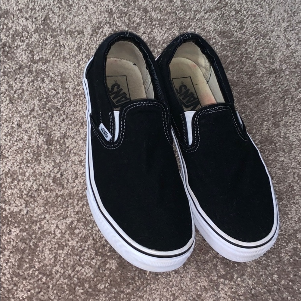 Black slip on vans